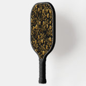 Floral Pattern Gold Wildbloemen Pickleball Paddle (Links)