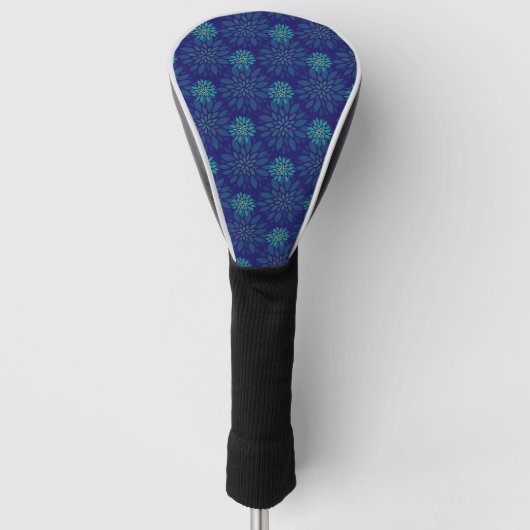 Floral Pattern Golf Head Hoesje Golfheadcover (Voorkant)