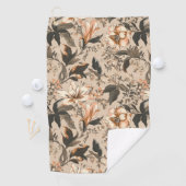  Floral Pattern Golf Towel Golfhanddoek (Insitu)