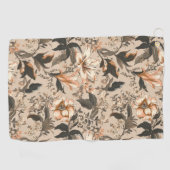  Floral Pattern Golf Towel Golfhanddoek (Horizontaal)