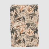  Floral Pattern Golf Towel Golfhanddoek (Voorkant)