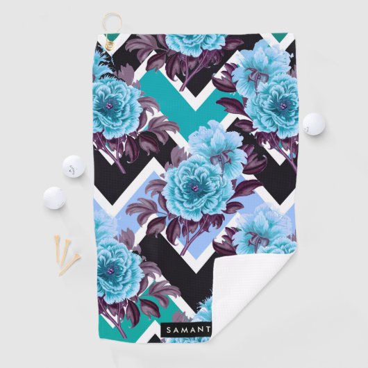Floral Pattern Golfhanddoek (Insitu)