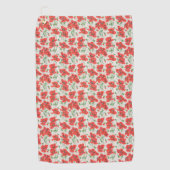  Floral Pattern Golfhanddoek (Voorkant)