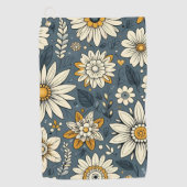  Floral Pattern Golfhanddoek (Voorkant)