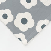 Floral Pattern Gray Personalized Retirement Gift Fleece Deken (Hoek)