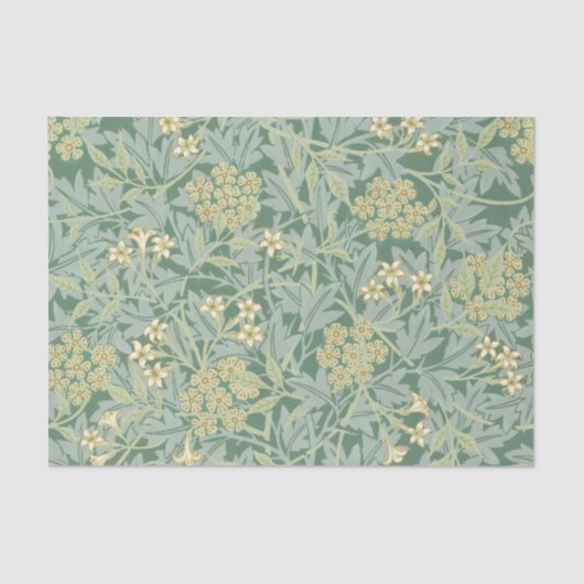 Floral Pattern Green Tissue Paper William Morris Tissuepapier (Voorkant)