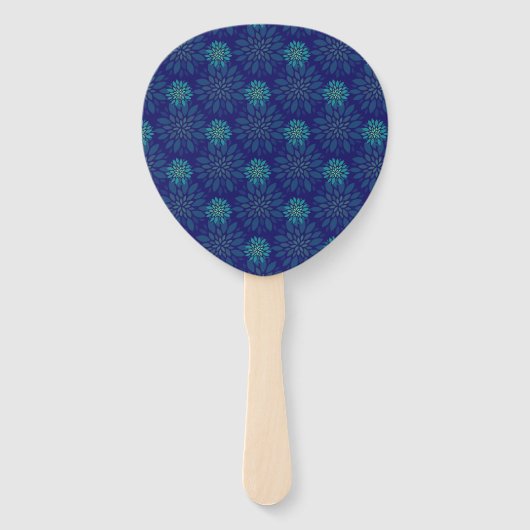 Floral Pattern Hand Fan Handwaaier (Achterkant)
