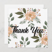Floral Pattern Hartelijk dank (Voorkant / Achterkant)