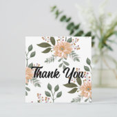 Floral Pattern Hartelijk dank (Staand voorkant)