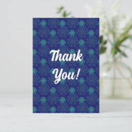 Floral Pattern Hartelijk dank Bedankkaart