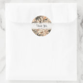 Floral Pattern Hartelijk dank voor uw ronde Stick Sticker (Tas)