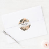 Floral Pattern Hartelijk dank voor uw ronde Stick Sticker (Envelop)