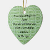 Floral Pattern Heart Ornament (Links)