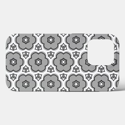 Floral Pattern Hoesje-Mate iPhone Case (Achterkant (horizontaal))