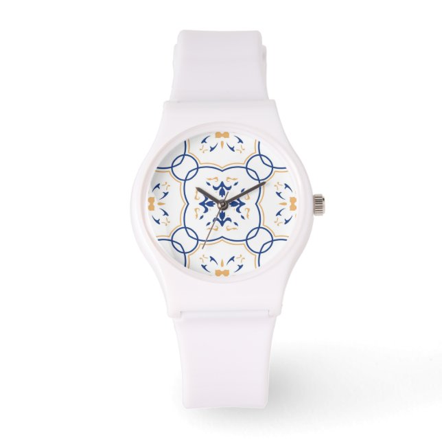 Floral Pattern Horloge (Voorkant)