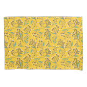 Floral Pattern in  delicate branches and buds Kussensloop (Voorkant-Links)