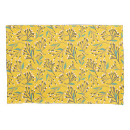 Floral Pattern in  delicate branches and buds Kussensloop