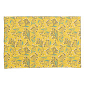 Floral Pattern in  delicate branches and buds Kussensloop (Voorkant-Rechts)