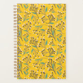 Floral Pattern in  delicate branches and buds Planner (Voorkant)