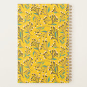 Floral Pattern in  delicate branches and buds Planner (Achterkant)