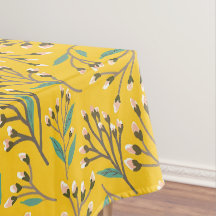 Floral Pattern in  delicate branches and buds