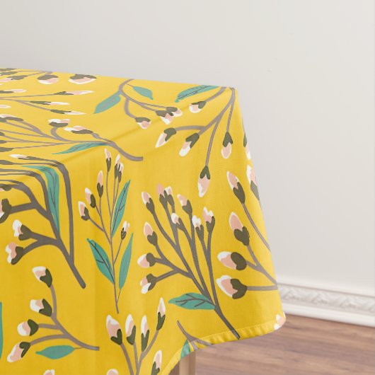 Floral Pattern in  delicate branches and buds Tafelkleed (Voorbeeld)