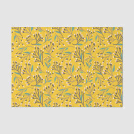 Floral Pattern in  delicate branches and buds Tissuepapier