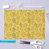 Floral Pattern in  delicate branches and buds Tissuepapier (Craft)