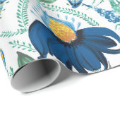 Floral Pattern in Oekraïense Folk Painting Style Cadeaupapier (Rol Hoek)