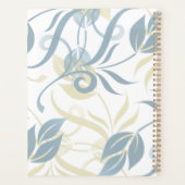 Floral Pattern in Slate Blue Planner (Achterkant)