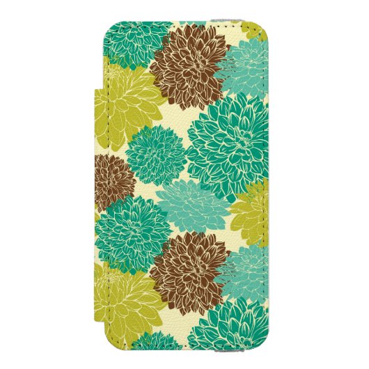 Floral Pattern Incipio iPhone Portemonnee Hoesje (Voorkant Agenda)