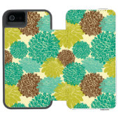 Floral Pattern Incipio iPhone Portemonnee Hoesje (Agenda Open)