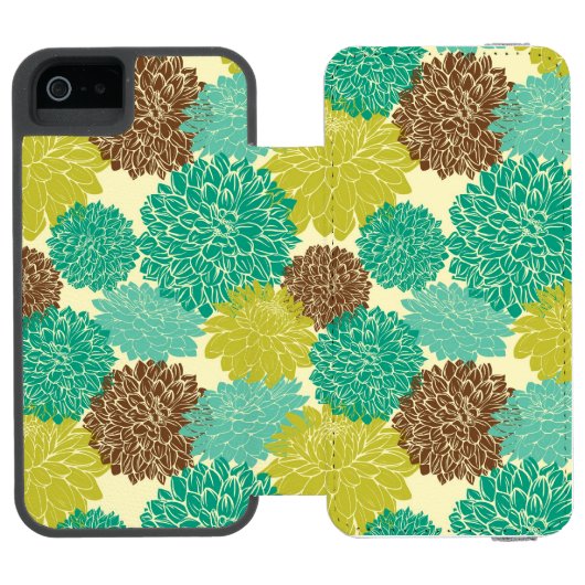 Floral Pattern Incipio iPhone Portemonnee Hoesje (Agenda Open)
