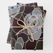 Floral Pattern Inpakpapier Vel (In situ)