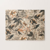  Floral Pattern Jigzaag Puzzle Legpuzzel (Horizontaal)