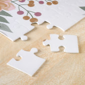 Floral Pattern Jigzaag Puzzle Legpuzzel (Zijkant)
