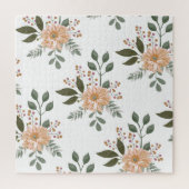 Floral Pattern Jigzaag Puzzle Legpuzzel (Verticaal)