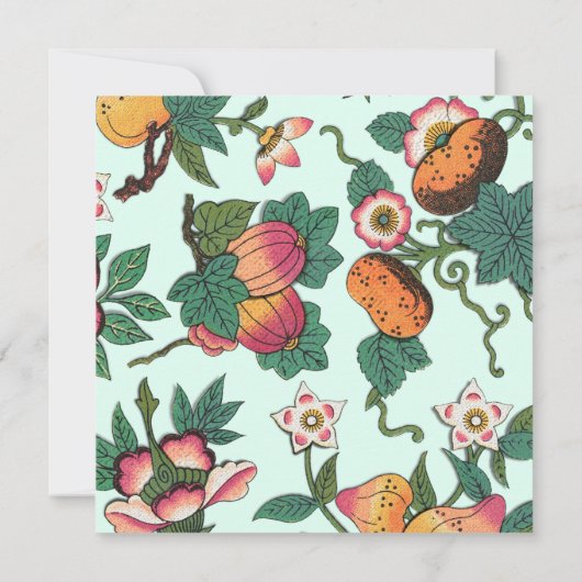  Floral Pattern Kaart (Achterkant)