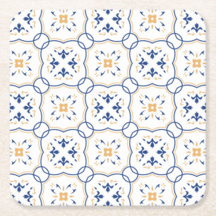 Floral Pattern Kartonnen Onderzetters