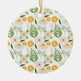 Floral Pattern Keramisch Ornament