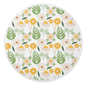 Floral Pattern Keramische Knop (Voorkant)