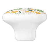 Floral Pattern Keramische Knop (Zijkant)