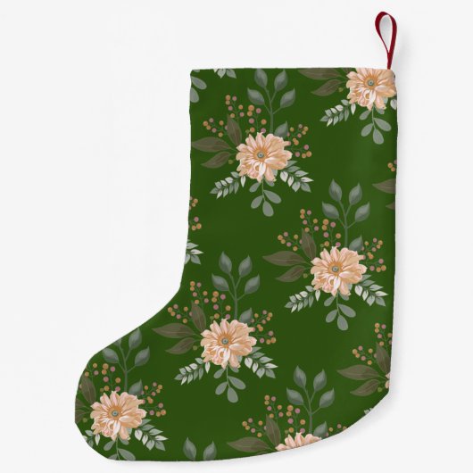 Floral Pattern kerststaart Kleine Kerstsok (Achterkant)