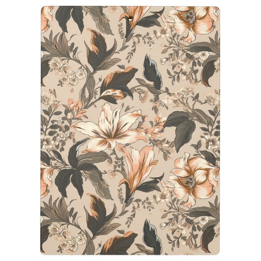  Floral Pattern Klembord (Achterkant)
