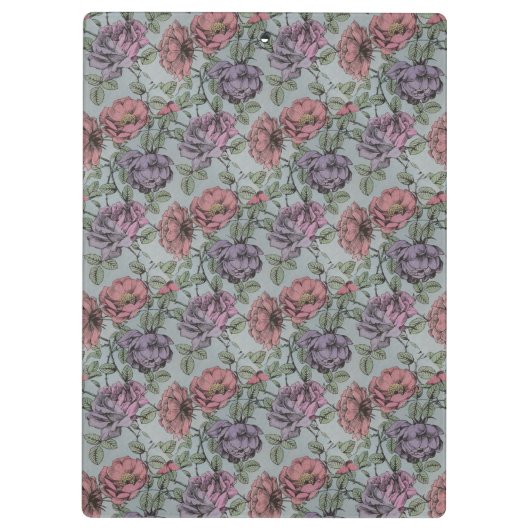  Floral Pattern. Klembord (Achterkant)