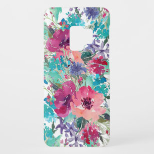 Floral Pattern, kleurrijke vrouwelijke Waterverf Case-Mate Samsung Galaxy S9 Hoesje