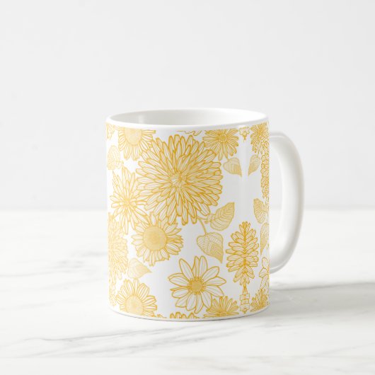 Floral Pattern Koffiemok (Voorkant rechts)