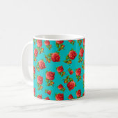  Floral Pattern Koffiemok (Voorkant links)
