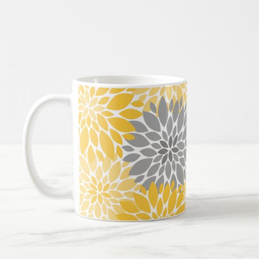 Floral Pattern Koffiemok (Links)