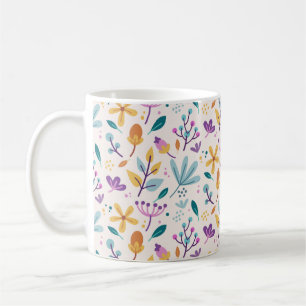 Floral Pattern Koffiemok